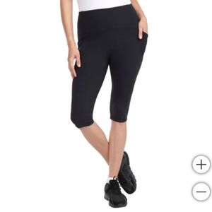 Spyder Active Knee Length Leggings Black Sizing Large